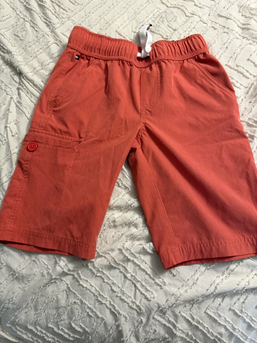 Tommy Hilfiger Coral Drawstring Cargo Shorts
